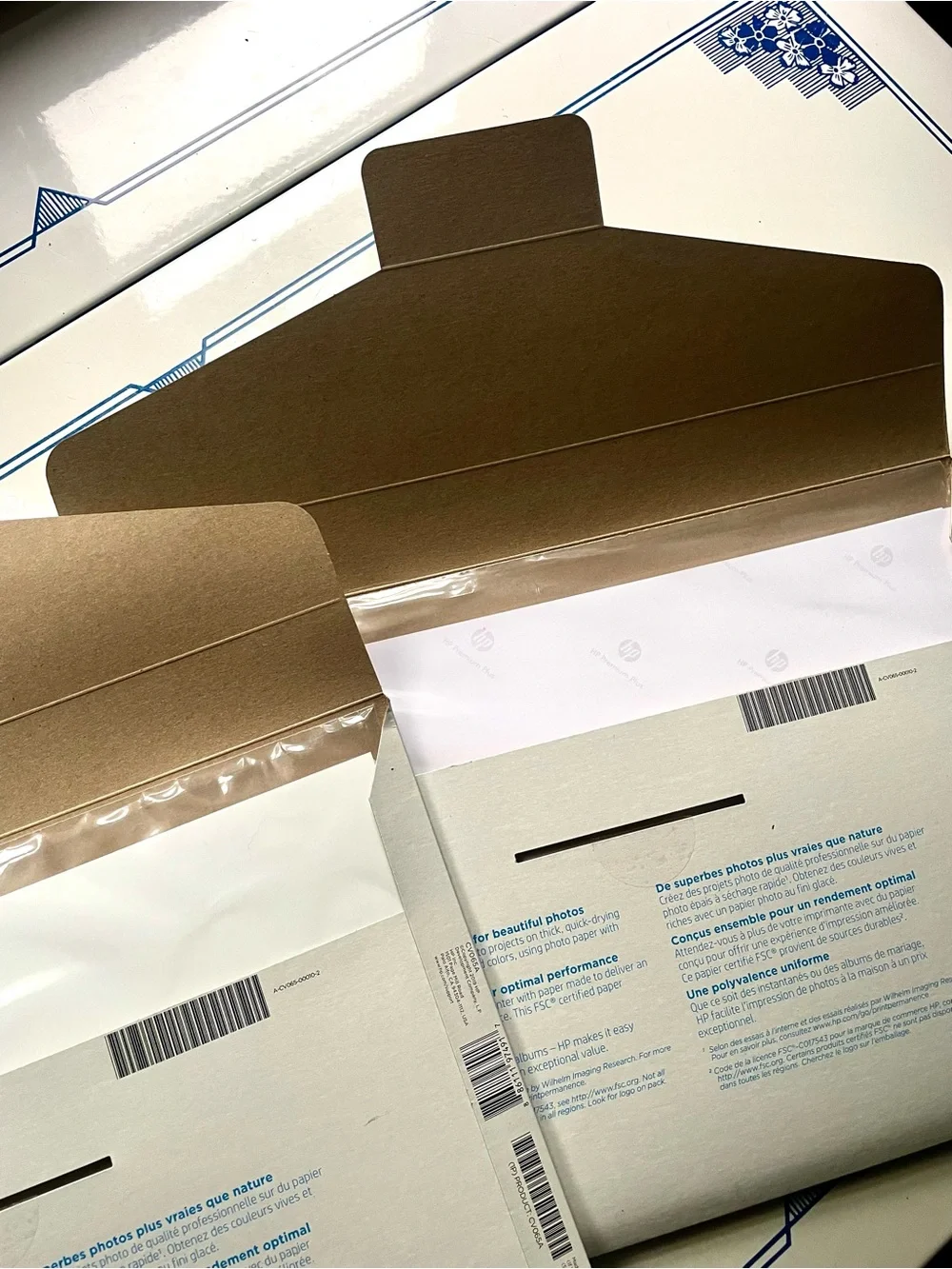 Set of TWO - HP Premium Plus Photo Paper - White - 11x17 (Pack of 25 x 2)